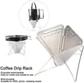 Miniatyrbillede 3 af 5: Foldbar kaffefilterholder i rustfrit stål, genanvendelig