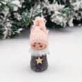 Miniatyrbilde 4 av 6: Fire strikkede juledekorasjoner engel gutter og jenter anheng