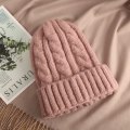 Miniatyrbilde 5 av 6: Barneull ullhatt høst og vinter dag mote rød vridd strikk
