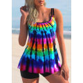 Miniatyrbilde 1 av 5: Damer Badedrakt Tankini Set Badedrakt Plus Size XL