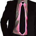 Pikkukuva 4 / 5: (Pinkki) LED-valoilla varustettu solmio, hohtava solmio, neon LED-solmiot