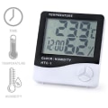 Miniatyrbild 3 av 5: Två HTC-1 inomhus elektroniska termometrar väckarklocka kreativ La