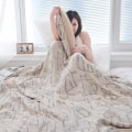 Miniatyrbilde 7 av 7: 4 lag supermyk Boho pustende bambusbomullssengteppe Gray 200*230cm