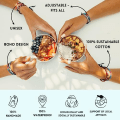 Miniatyrbilde 4 av 6: 2x Surfer armbånd sett, boho hippie, håndlaget