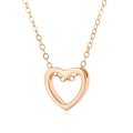 Miniatyrbillede 4 af 5: Fashion Heart Kvinde Rustfrit Stål Kæde Vedhæng Charm Halskæde