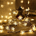 Miniatyrbillede 1 af 5: 3M-20 Lampe Julepynt LED Juletræspynt Lys Julemand Snemand Lysstreng (Batteridrevet)