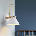 Miniatyrbillede 4 af 5: Enkel væglampe til stuen Kreativ baggrundsvæg Ganglampe Nordisk Macaron Personlighed Soveværelse Sengelampe (Pink)