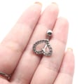 Miniatyrbillede 5 af 5: Mavepiercing, Hjerteformet omvendt mavepiercing, Pave Crys