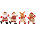 Miniatyrbillede 1 af 5: 4 juletræspynt julefigurer, dansende gammel ma
