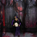 Miniatyrbilde 4 av 5: Halloween Ghost Festival Dekorasjon Gasbind Svart Gasbind Bar Haunte