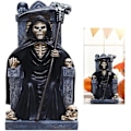 Miniatyrbilde 4 av 5: Halloween hageskalle statue Dødsstatue dekorasjon