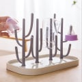 Miniatyrbillede 1 af 5: Flasketørrer, Træflasketørrer, Tørrer op til 8 flasker