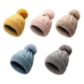 Miniatyrbillede 3 af 5: Vinter Beanie Huer til Kvinder Termisk Vinterhue med Faux Pels Po