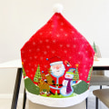 Miniatyrbild 3 av 5: 2 juldekorationer julstolsöverdrag i non-woven med tryck