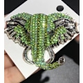 Miniatyrbillede 5 af 5: Stor glitrende elefant broche til kvinder mænd fest casual mode