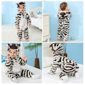 Miniatyrbillede 3 af 5: Børne- og babyzebra-heldragt (70-120 cm) 110(height 90-100m)
