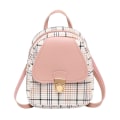 Miniatyrbild 1 av 5: Mini Ryggsäck Crossbody Väska för Tonårsflicka Rutig Kvinnor Axelväska