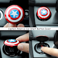 Miniatyrbillede 3 af 5: Car Captain America Start Stop Engine Cover Replacement Button D