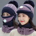 Vintermode ridhatt öronprotektion ullhatt mask slips koreanska