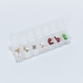 Miniatyrbild 4 av 5: Pillerask - 3-delad pillerask med 7 fack - Praktisk pillerask