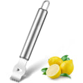 Miniatyrbillede 1 af 6: 2 stk. citronskalskræller, professionel citronskærer med rustfrit stål