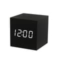 1 Träväckarklocka - Mini LED Digitalklocka med Temperatur T