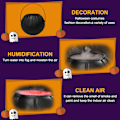 Miniatyrbillede 4 af 5: Halloween Heks Glas Atomizer Lampe 7 Farver Flamme Misfarvning