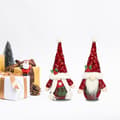2 st rudolph dekorativa låda tomte rudolph snögubbe Chri