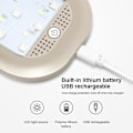 Pikkukuva 3 / 5: 1 kpl Harmaa USB-ladattava LED-auton lukuvalo Sisäkatto N