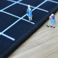Miniatyrbilde 3 av 5: Hodeskalle stueteppe stue soverom spisestue gulvmatte teppe 80*120cm