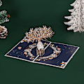Miniatyrbillede 3 af 5: 3D julekort, pop-up julekort, tredimensionelt fo