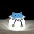 Sød kat natlampe, 7 farver bordlampe til børn, blød silikone