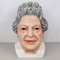 Miniatyrbillede 2 af 5: Party Queen Latex Maske Scene Show Rekvisitter Elizabeth Maske Dronning Hea