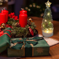 Miniatyrbillede 5 af 5: 3 stk. LED Varm Lys Lysende Juletræ Ornamenter Julefest