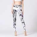 Miniatyrbillede 1 af 5: Højtaljede trykte skinny danse- og bodybuildingbukser - HK67 XL