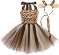 Barn Giraff Kjole Tutu Prinsesse Cosplay Karneval Fest