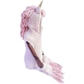 Miniatyrbild 3 av 5: Flickor Huva Hatt Halsduk Unicorn Tofs Ull Vinter Stickad Sjal