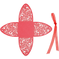 Miniatyrbilde 6 av 7: 100 pakke laserkuttede rosa godteribesker, gaveesker 2,5\" x 2,5\" x 3