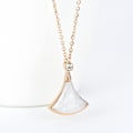 Miniatyrbilde 4 av 5: Rhinestone vifte anheng halskjede kvinnelig design sans kragebein cha