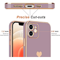 Miniatyrbillede 3 af 6: Kompatibel med iPhone 12 Love Pattern ridsefast etui