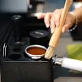 Pikkukuva 3 / 5: Kahvimyllyharjan 2 kappaleen sarja, espressokoneen puhdistusharja N