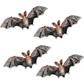 Miniatyrbillede 1 af 4: 4 stk. Simulerede flagermusfigurer, mini flagermusfigurer til DIY kagepynt