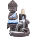 Miniatyrbillede 1 af 5: Røgelse Brænder Tilbageflow Tårn Keramisk Kegle Stang Sæde Buddha Munk