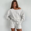 Miniatyrbild 3 av 4: 2022 Höst Europeiska och Amerikanska Långärmade Pyjamas Set Lös