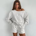 Miniatyrbillede 3 af 4: 2022 Efterår Europæisk og Amerikansk Langærmet Pyjamas Sæt Løs
