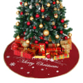 Miniatyrbilde 3 av 3: Juledekorativt lin 98CM juletre snøfnuggtre sk
