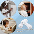Miniatyrbild 4 av 5: Skåpdörrslås för barnvakt och barnsäkerhet, 4-pack baby