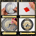 Miniatyrbild 5 av 5: 8 st återanvändbara DIY Tarot-målning underlägg, Tarot-underläggsset