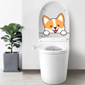 Pikkukuva 1 / 4: Corgi-tarrat, hauskat seinätarrat WC:hen, kylpyhuoneeseen, keittiöön, PV