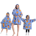Miniatyrbillede 1 af 7: Børns søde dyre flanel termisk hættetrøje - Hamburger Infant